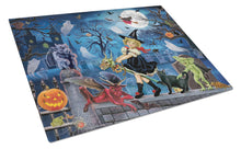 Load image into Gallery viewer, Littlest Witch's Halloween Party Glass Cutting Boards – Durable, Decorative Kitchen Art Large PRS4048LCB