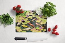 Load image into Gallery viewer, Koi Pond IV Glass Cutting Boards – Durable, Decorative Kitchen Art Large PRS4049LCB