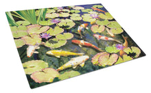 Load image into Gallery viewer, Koi Pond IV Glass Cutting Boards – Durable, Decorative Kitchen Art Large PRS4049LCB