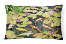 Load image into Gallery viewer, Koi Pond IV Canvas Fabric Decorative Pillow PRS4049PW1216