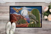 Load image into Gallery viewer, Great Horned Owl In The Desert Doormat - 24x36 Decorative Floor Mat – Indoor/Outdoor Rug with Artistic Flair PRS4052JMAT