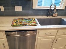 Load image into Gallery viewer, Fish of the Deep Dish Drying Mat – Absorbent, Artistic Kitchen Essentials PRS4055DDM