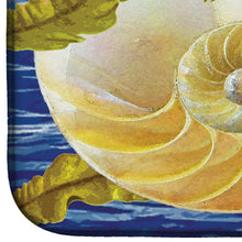 Load image into Gallery viewer, Cut Nautilus And Starfish Dish Drying Mat – Absorbent, Artistic Kitchen Essentials PRS4056DDM