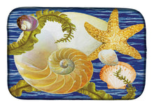 Load image into Gallery viewer, Cut Nautilus And Starfish Dish Drying Mat – Absorbent, Artistic Kitchen Essentials PRS4056DDM