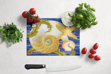 Load image into Gallery viewer, Cut Nautilus And Starfish Glass Cutting Boards – Durable, Decorative Kitchen Art Large PRS4056LCB