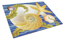 Load image into Gallery viewer, Cut Nautilus And Starfish Glass Cutting Boards – Durable, Decorative Kitchen Art Large PRS4056LCB