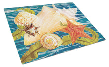 Load image into Gallery viewer, Conch Starfish And Cockle II Glass Cutting Boards – Durable, Decorative Kitchen Art Large PRS4057LCB