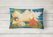 Load image into Gallery viewer, Conch Starfish And Cockle II Canvas Fabric Decorative Pillow PRS4057PW1216
