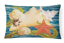 Load image into Gallery viewer, Conch Starfish And Cockle II Canvas Fabric Decorative Pillow PRS4057PW1216