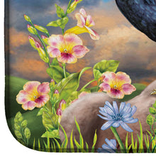 Load image into Gallery viewer, Black Rooster Dish Drying Mat – Absorbent, Artistic Kitchen Essentials PRS4060DDM