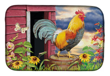 Load image into Gallery viewer, Rooster Barnyard Morning Dish Drying Mat – Absorbent, Artistic Kitchen Essentials PRS4061DDM