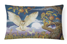 Load image into Gallery viewer, Barn Owl In The Apple Orchard Canvas Fabric Decorative Pillow PRS4062PW1216