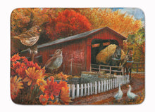 Load image into Gallery viewer, Fall Covered Bridge Machine Washable Memory Foam Mat PTW2004RUG