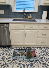 Load image into Gallery viewer, Christmas Family Skate Night Machine Washable Memory Foam Mat PTW2005RUG