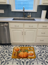 Load image into Gallery viewer, Fall Harvest Pumpkins Machine Washable Memory Foam Mat PTW2006RUG