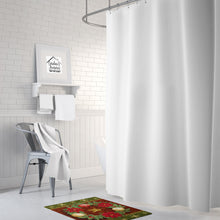 Load image into Gallery viewer, Holly Wreath with Christmas Ornaments Machine Washable Memory Foam Mat PTW2007RUG