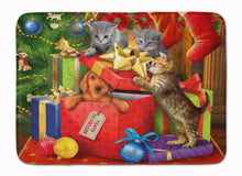 Load image into Gallery viewer, Kittens Return Puppy to Santa Claus Machine Washable Memory Foam Mat PTW2010RUG