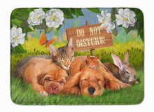 Load image into Gallery viewer, Golden Retriever and Sharpei Do Not Disturb Machine Washable Memory Foam Mat PTW2048RUG