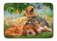 Load image into Gallery viewer, Golden Retriever, Labrador and Basset Hound Sleepy Heads Machine Washable Memory Foam Mat PTW2049RUG