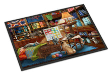 Load image into Gallery viewer, Trouble in The Quilt Room Doormat - 24x36 Decorative Floor Mat – Indoor/Outdoor Rug with Artistic Flair PTW2063JMAT
