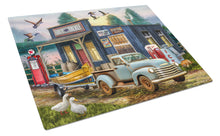 Load image into Gallery viewer, Early Bird Catches the Fish Bait Shop Glass Cutting Boards – Durable, Decorative Kitchen Art Large PTW2065LCB