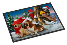 Load image into Gallery viewer, Basset, Golden and Cats Snowball Fight Doormat - 24x36 Decorative Floor Mat – Indoor/Outdoor Rug with Artistic Flair PTW2066JMAT