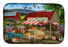 Load image into Gallery viewer, Produce Stand Yellow Lab and Cows Dish Drying Mat – Absorbent, Artistic Kitchen Essentials PTW2068DDM