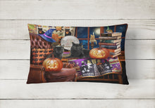 Load image into Gallery viewer, Halloween Black Cats Our Favorite Time Canvas Fabric Decorative Pillow PTW2069PW1216