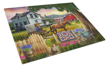 Load image into Gallery viewer, Headed Home for Dinner Farm Glass Cutting Boards – Durable, Decorative Kitchen Art Large PTW2071LCB