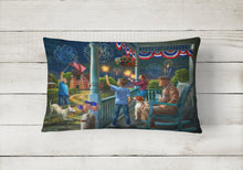 Load image into Gallery viewer, 4th of July at Grandpa's USA Canvas Fabric Decorative Pillow PTW2073PW1216