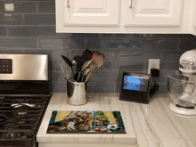 Load image into Gallery viewer, Beagle, Cats Back to School Glass Cutting Boards – Durable, Decorative Kitchen Art Large PTW2074LCB