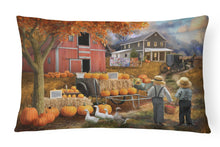 Load image into Gallery viewer, Fall Amish Pumpkin Stand Canvas Fabric Decorative Pillow PTW2075PW1216