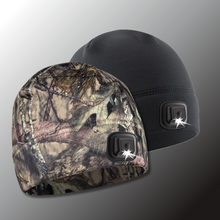 Load image into Gallery viewer, POWERCAP 3.0 Lighted Headlamp Fleece Beanies Rechargeable LED - 150 Lumens