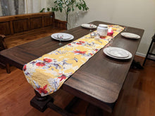 Load image into Gallery viewer, DaDalogy Bedding Sunshine Yellow Floral Vintage Hummingbirds Garden Table Runner (925)