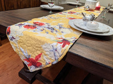 Load image into Gallery viewer, DaDalogy Bedding Sunshine Yellow Floral Vintage Hummingbirds Garden Table Runner (925)