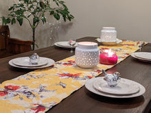 Load image into Gallery viewer, DaDalogy Bedding Sunshine Yellow Floral Vintage Hummingbirds Garden Table Runner (925)