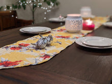 Load image into Gallery viewer, DaDalogy Bedding Sunshine Yellow Floral Vintage Hummingbirds Garden Table Runner (925)