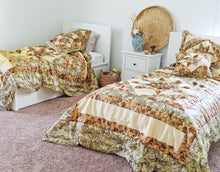 Load image into Gallery viewer, DaDa Bedding Country Rustic Camo Earthy Floral Sandy Beige Green Comforter Set (BM6118L-1)
