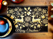 Load image into Gallery viewer, DaDa Bedding Set of 4-Pieces Magical Golden Reindeer Woven Tapestry Dining Table Placemats 13” x 19”