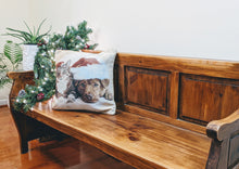 Load image into Gallery viewer, Tache Best Friend Pets Dog and Cat Christmas Tapestry Woven Throw Pillow Cover (16461)