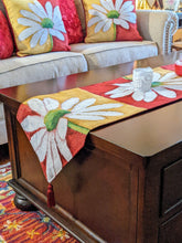 Load image into Gallery viewer, Tache Loves Me Not Daisy Tapestry Table Runner (9046)