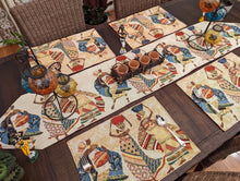 Load image into Gallery viewer, DaDa Bedding Dancing Women African Dreams Elegant Woven Tapestry Dining Table Runner (18117)