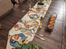 Load image into Gallery viewer, DaDa Bedding Dancing Women African Dreams Elegant Woven Tapestry Dining Table Runner (18117)