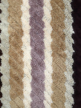 Load image into Gallery viewer, Tache 20x32 Inch Striped Brown and Beige Bathroom Rugs (TARBS2032)