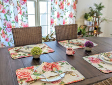 Load image into Gallery viewer, DaDa Bedding Set of 4-Pieces Romantic Roses Pink Floral Dining Table Napkins 18" x 18" (879)