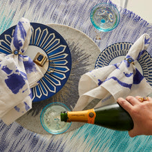 Load image into Gallery viewer, Single gem napkin rings, navy, set of two