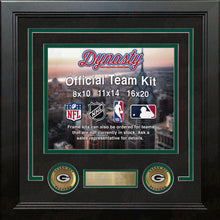 Load image into Gallery viewer, Green Bay Packers Custom NFL Football 11x14 Picture Frame Kit (Multiple Colors)
