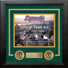 Load image into Gallery viewer, Green Bay Packers Custom NFL Football 11x14 Picture Frame Kit (Multiple Colors)