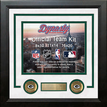 Load image into Gallery viewer, Green Bay Packers Custom NFL Football 11x14 Picture Frame Kit (Multiple Colors)
