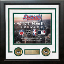 Load image into Gallery viewer, Green Bay Packers Custom NFL Football 8x10 Picture Frame Kit (Multiple Colors)